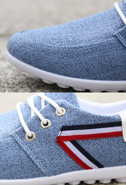 Men'S Soft-Soled Canvas Shoes, Sports And Leisure Old Beijing Cloth Shoes, Peas Shoes - Image #0