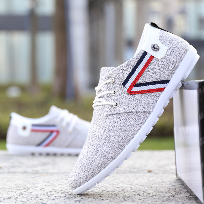 Men'S Soft-Soled Canvas Shoes, Sports And Leisure Old Beijing Cloth Shoes, Peas Shoes - Image #0