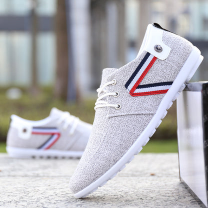 Men'S Soft-Soled Canvas Shoes, Sports And Leisure Old Beijing Cloth Shoes, Peas Shoes - Image #0