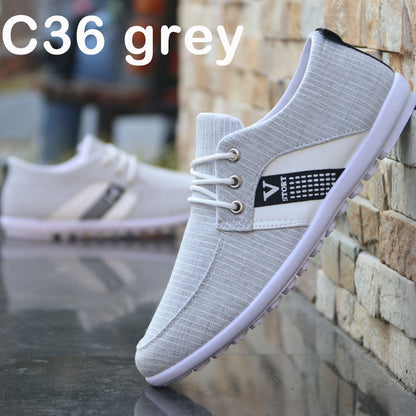 Men'S Soft-Soled Canvas Shoes, Sports And Leisure Old Beijing Cloth Shoes, Peas Shoes - Image #0