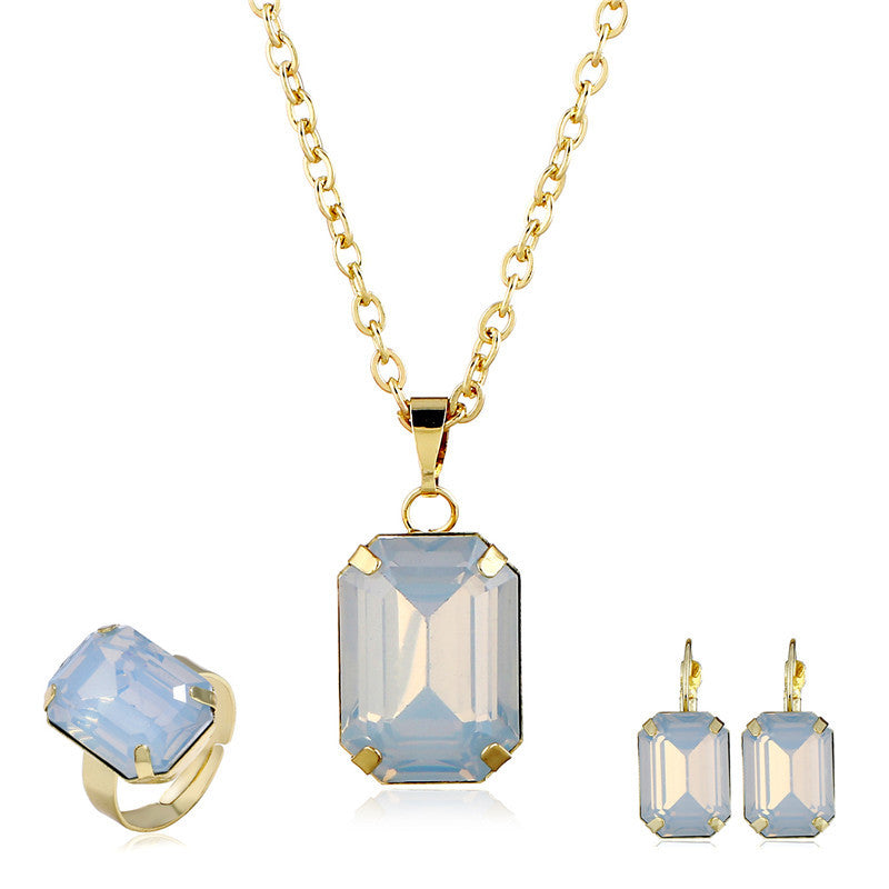 Bridal jewelry European and American jewelry set - Image #0