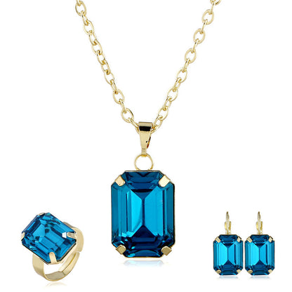 Bridal jewelry European and American jewelry set - Image #0
