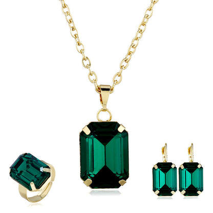 Bridal jewelry European and American jewelry set - Image #0