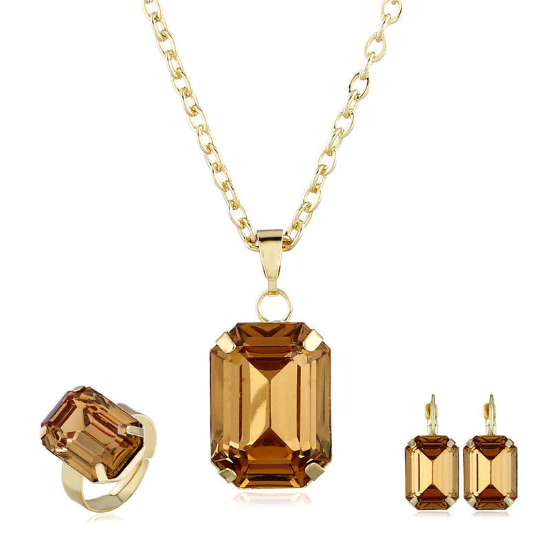 Bridal jewelry European and American jewelry set - Image #0